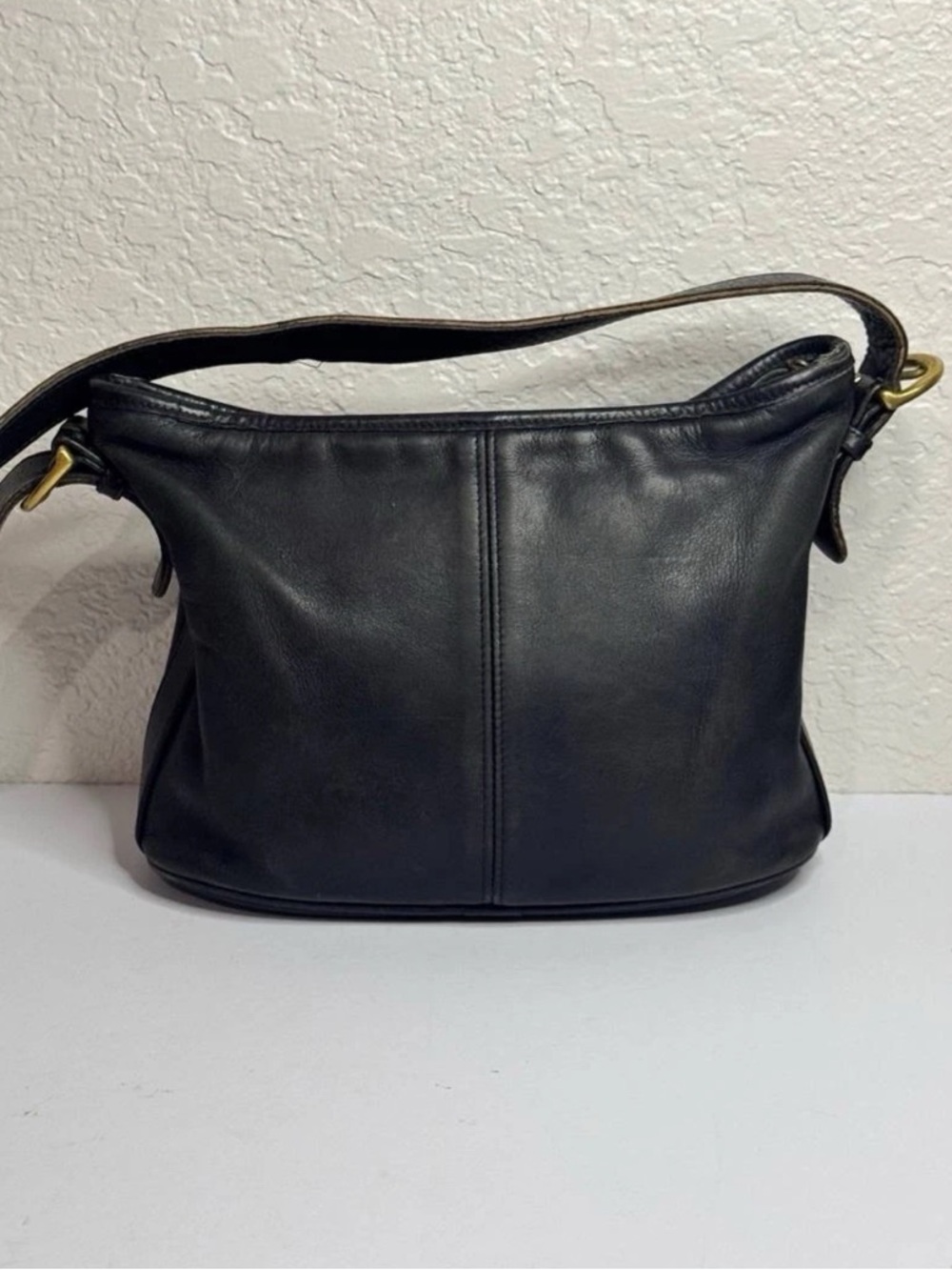 Vintage Coach Worth 4143 Black Leather 
Bag, Excellent Condition